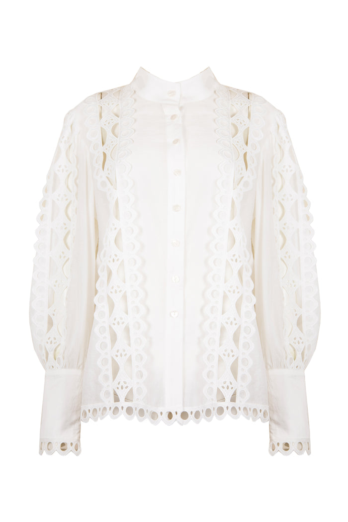 Jovonna London ROSE BLOUSE WHITE
