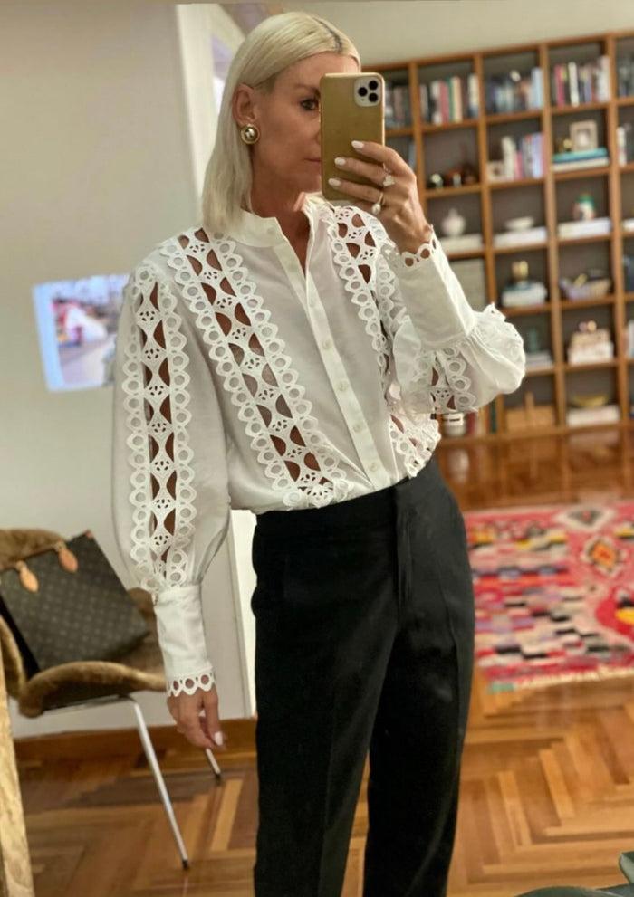 Jovonna London ROSE BLOUSE WHITE