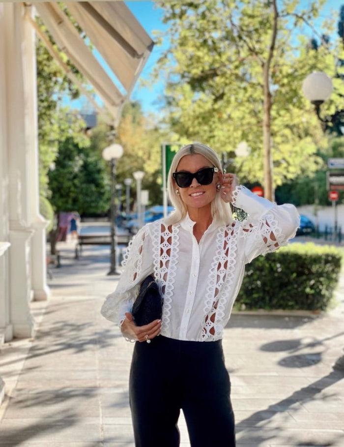 jovonna london ROSE BLOUSE WHITE