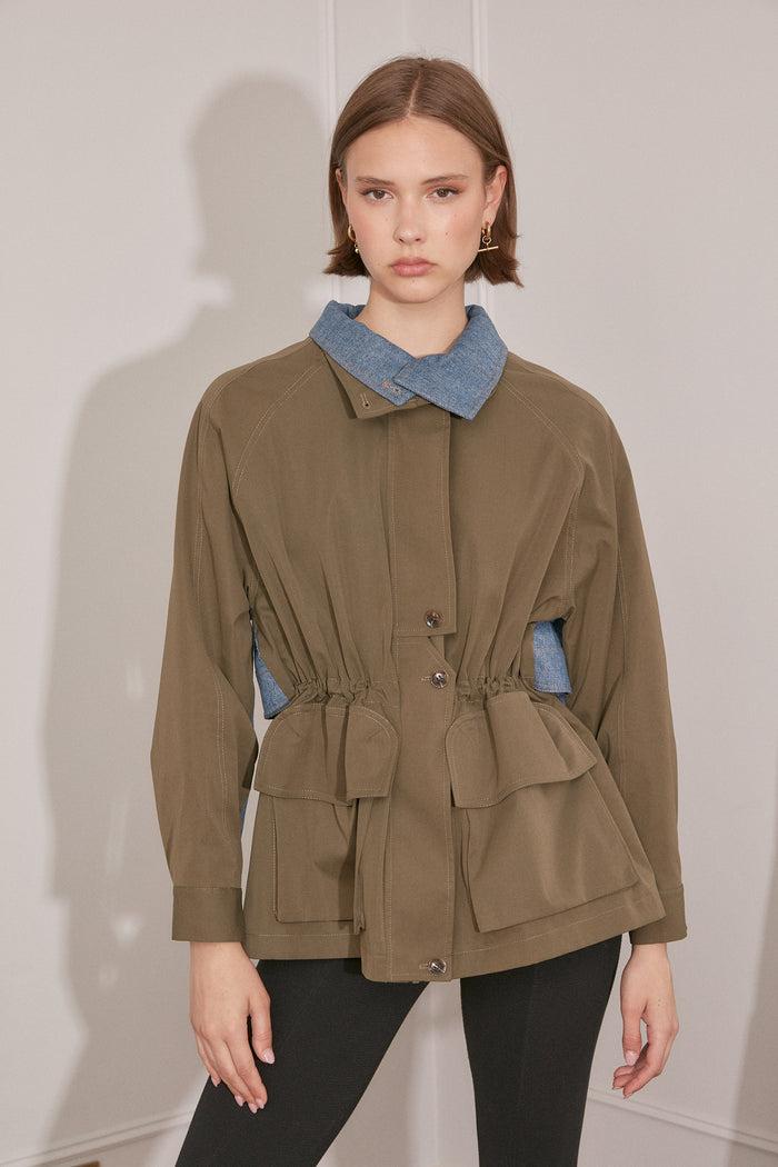 Jovonna London ROXY JACKET KHAKI