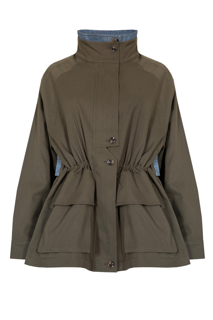 jovonna london ROXY JACKET KHAKI