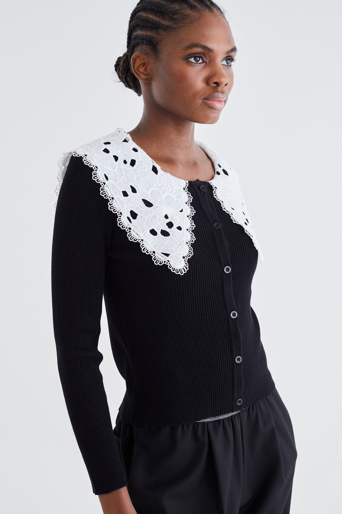 Jovonna London SENNA CARDIGAN BLACK