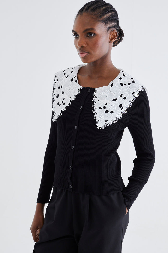 jovonna london SENNA CARDIGAN BLACK