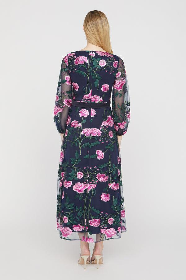 Js Collections Angelina Cocktail Dress Navy Emerald