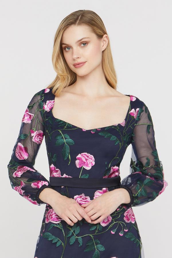 Js Collections Angelina Cocktail Dress Navy Emerald