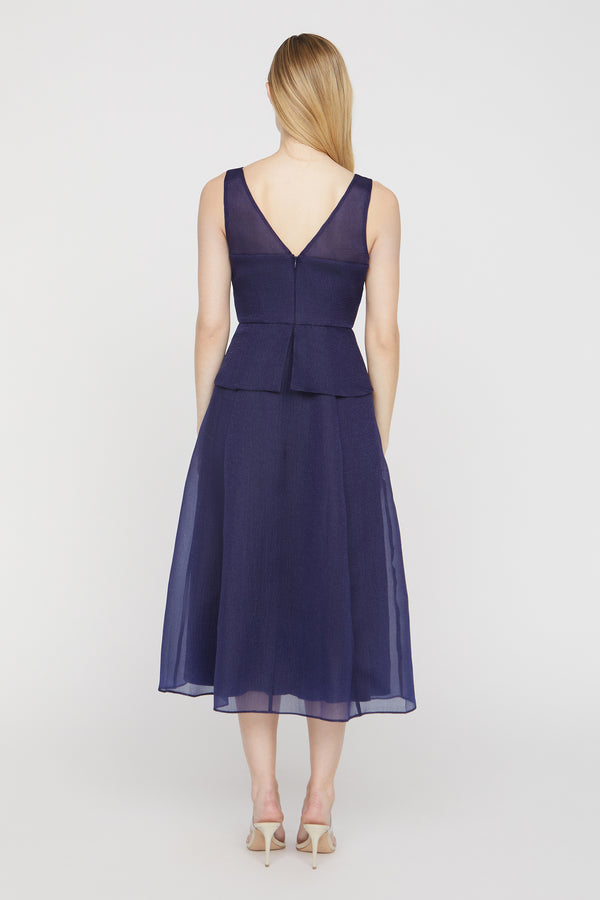 Js Collections Hedi Organza Cocktail Dress Twilight