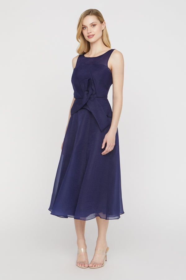 Js Collections Hedi Organza Cocktail Dress Twilight