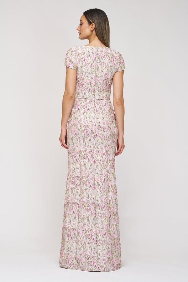 Js Collections Alia Mermaid Gown Green Multi