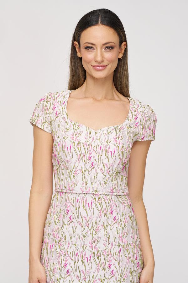 Js Collections Alia Mermaid Gown Green Multi