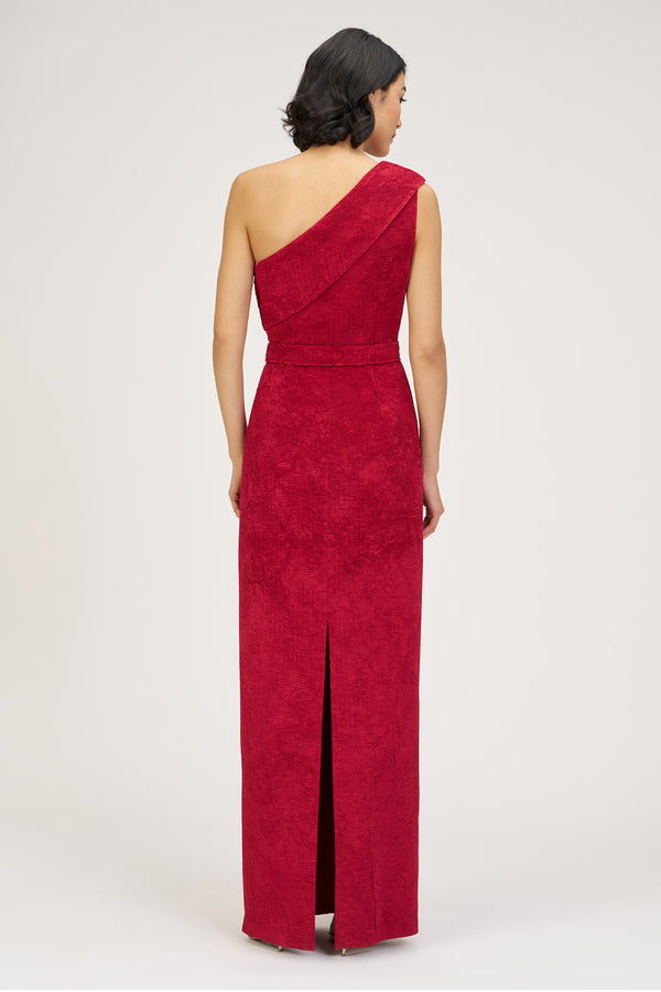 Js Collections Briella Column Gown Red