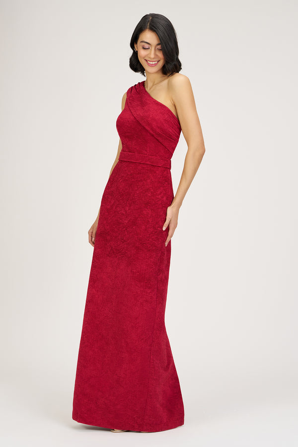 Js Collections Briella Column Gown Red