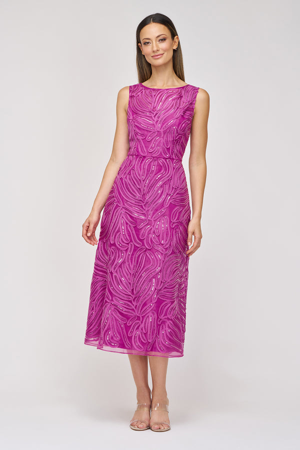 js collections Capri Soutache Cocktail Deep Orchid