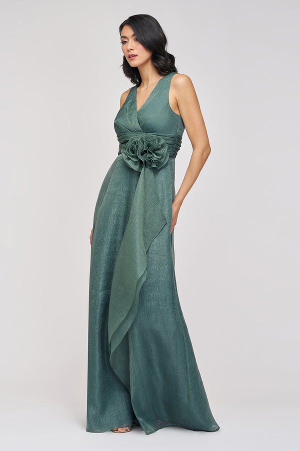Js Collections Della Organza Gown Mallard