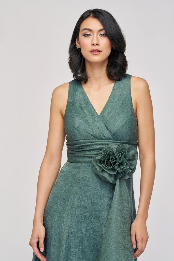 Js Collections Della Organza Gown Mallard