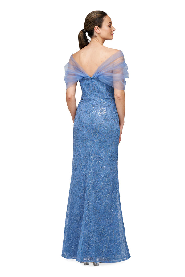 Js Collections Isa Mermaid Gown Deep Slate