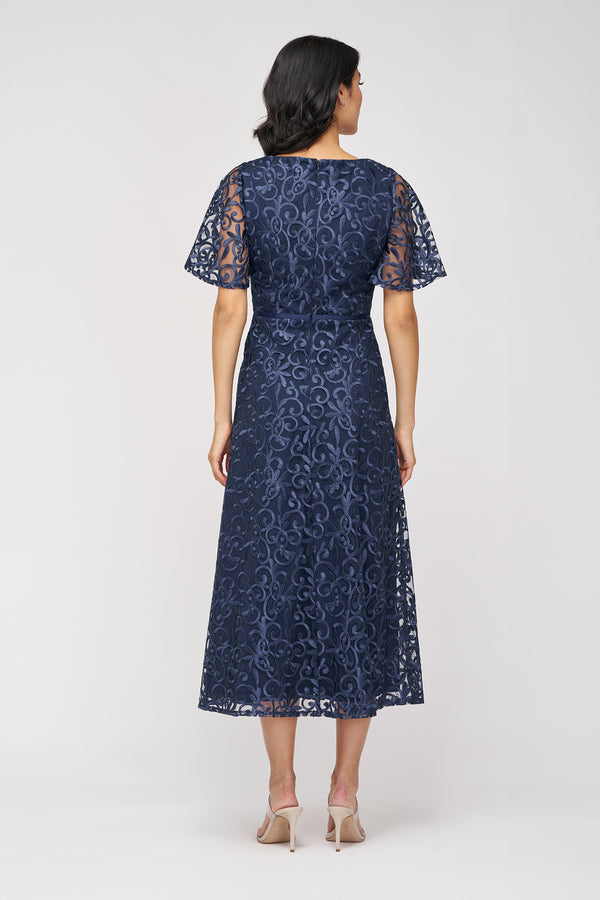 Js Collections Jess Cocktail Dress Navy