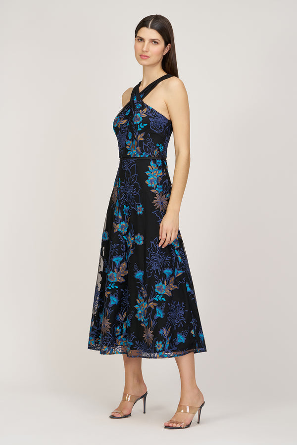 Js Collections Maggie Halter Cocktail Black Multi