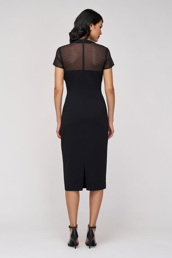 Js Collections Roselle Bow Cocktail Black