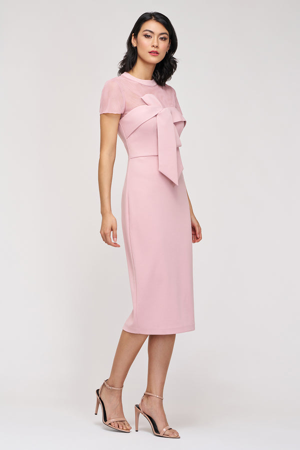 Js Collections Roselle Bow Cocktail Blush