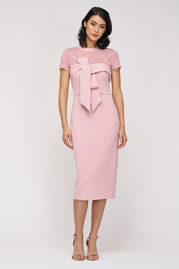 js collections Roselle Bow Cocktail Blush