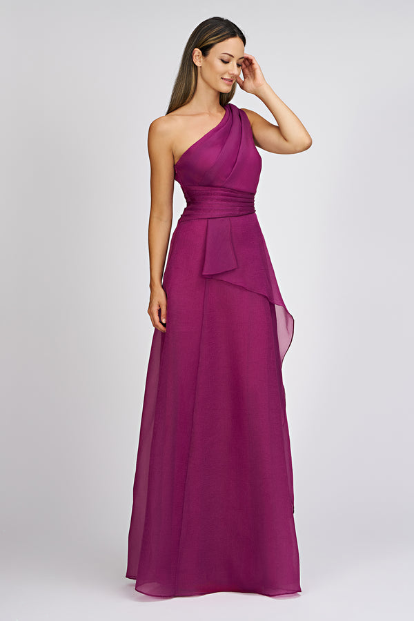 Js Collections Seraphina Organza Gown Violet Rose