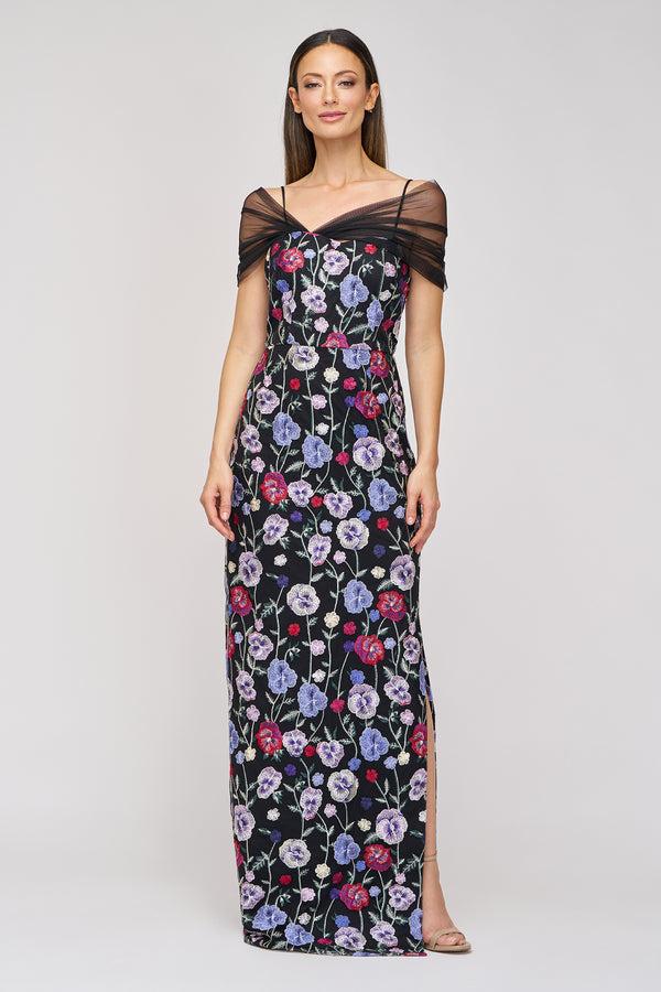 js collections Stormi Gown Black/Multi