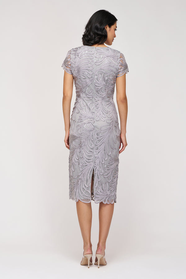 Js Collections Valencia Soutache Cocktail Pewter