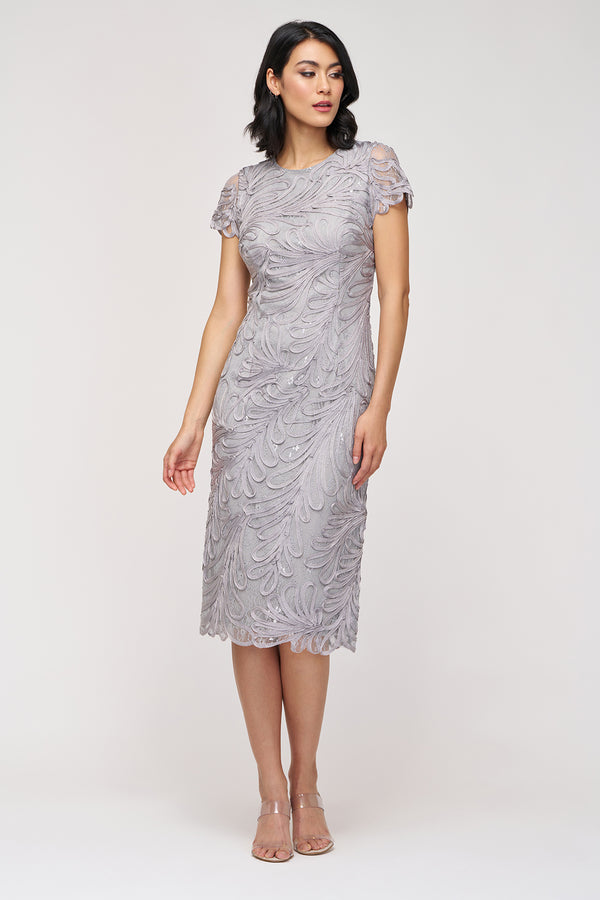 Js Collections Valencia Soutache Cocktail Pewter