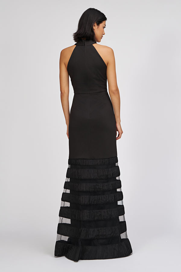 Js Collections Willa Halter Gown Black