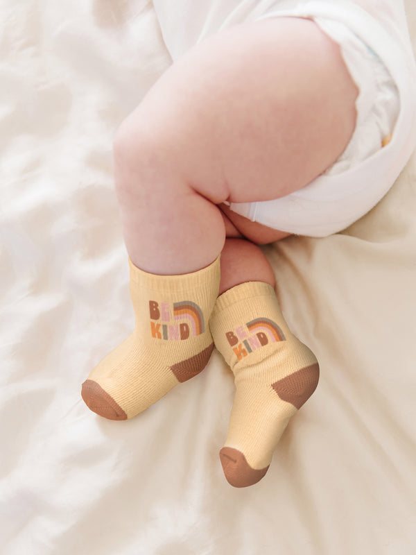 Ju Ju Be 3-Pack Soft Durable Baby Socks Set - Be Kind Rainbows