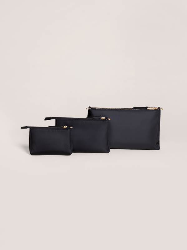 Ju Ju Be 3-Piece Pouch Clutch Purse Set - Black