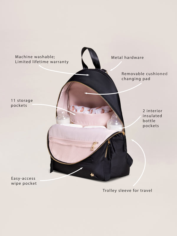 Ju Ju Be Everyday Diaper Backpack - Black