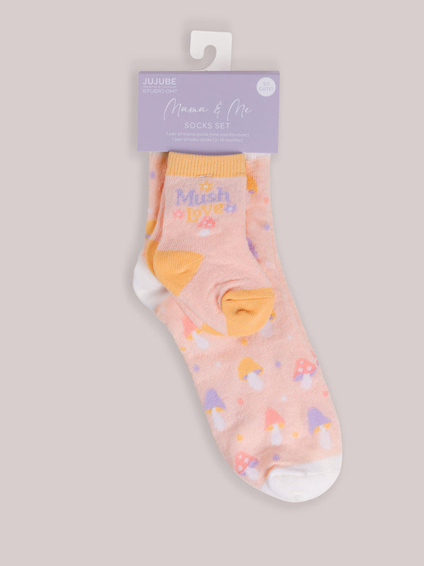 ju ju be Mama & Me Matching Socks Set - Mushy Love