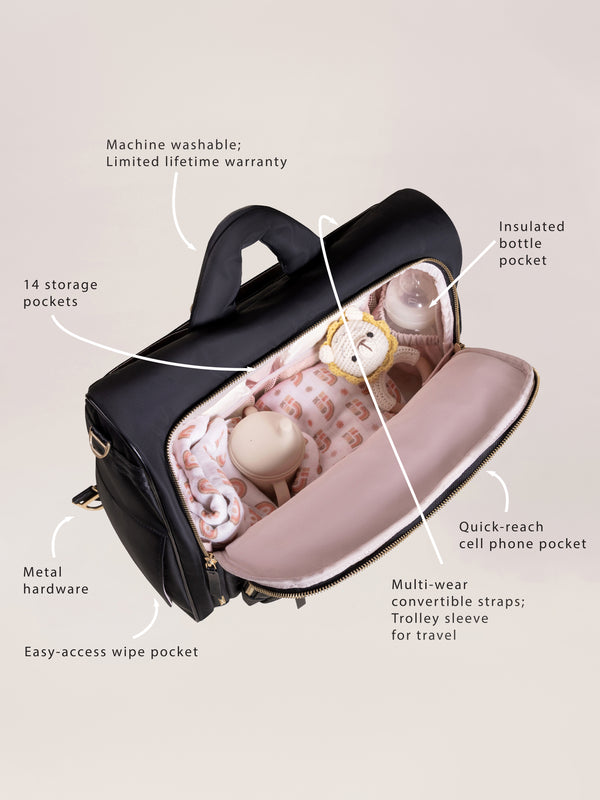 Ju Ju Be Satchel Diaper Bag - Black