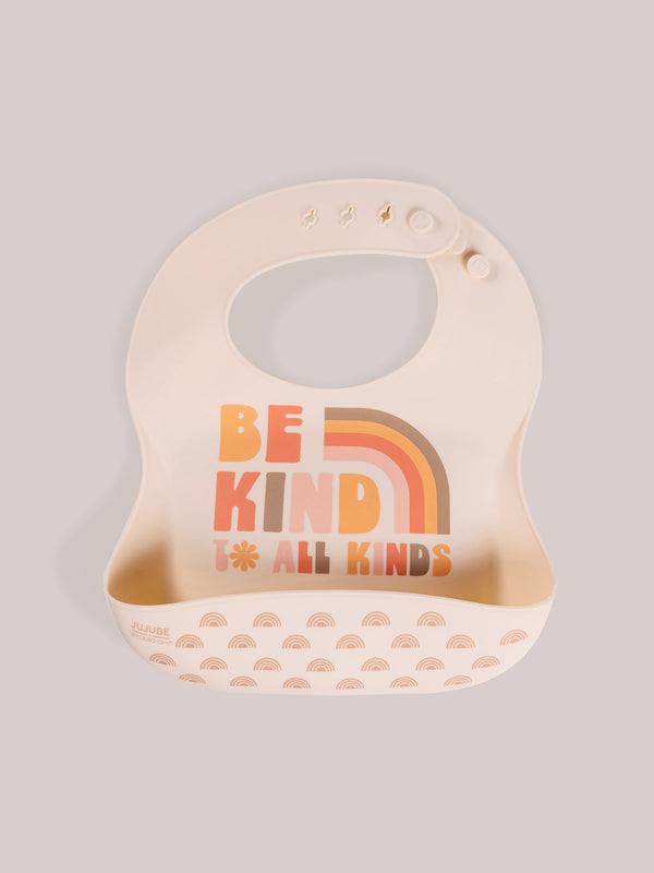 Ju Ju Be Silicone Bib - Be Kind Rainbows