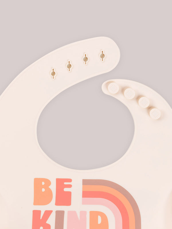 Ju Ju Be Silicone Bib - Be Kind Rainbows