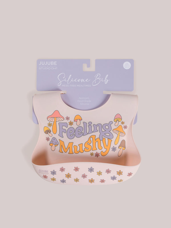 ju ju be Silicone Bib - Mushy Love