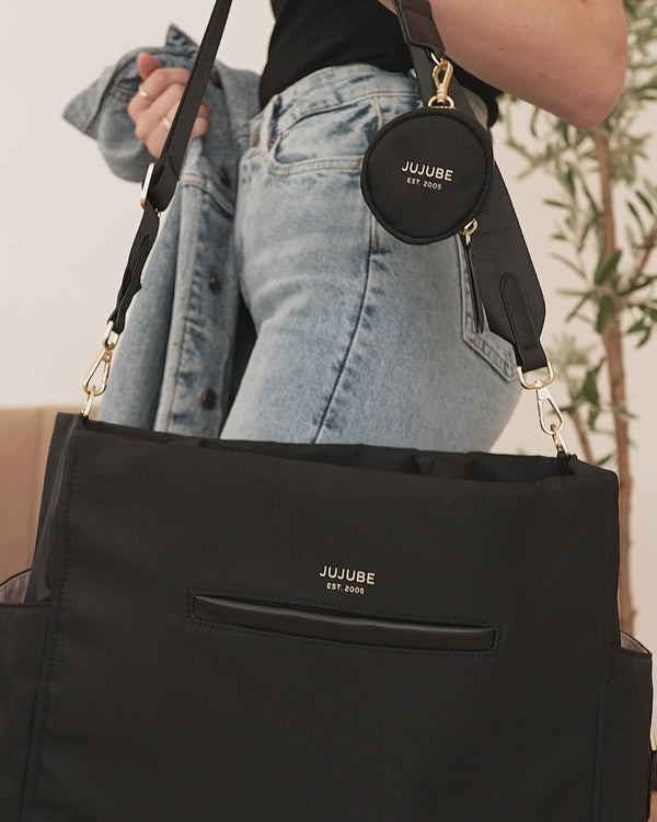 Ju Ju Be Utility-Strap Tote Diaper Bag - Black