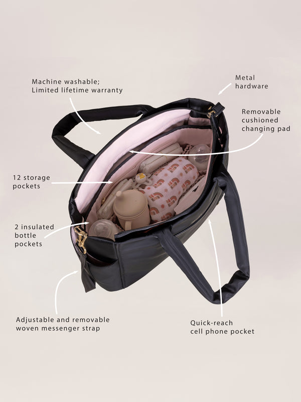 Ju Ju Be Utility-Strap Tote Diaper Bag - Black