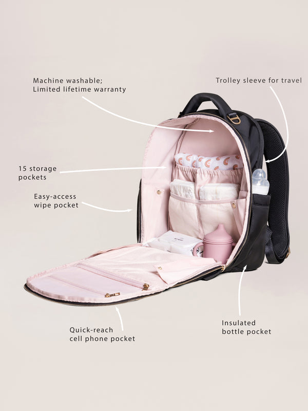 Ju Ju Be Sazan + JuJuBe Classic Diaper Backpack - Paisley Floral