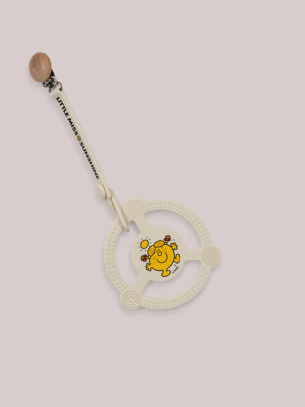 Ju Ju Be Silicone Teether Ring & Detachable Clip - Little Miss Sunshine™