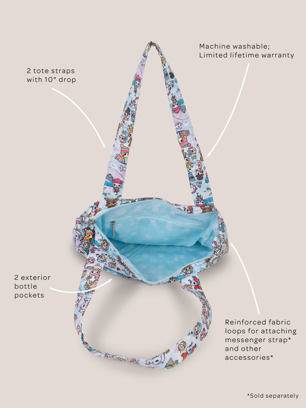 Ju Ju Be Tokidoki Snow Day Be Light Diaper Bag Tote — Ice Blue