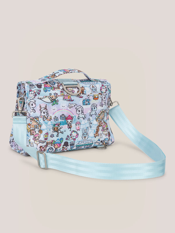 Ju Ju Be Tokidoki Snow Day Bestie Small Messenger Handbag Backpack — Ice Blue