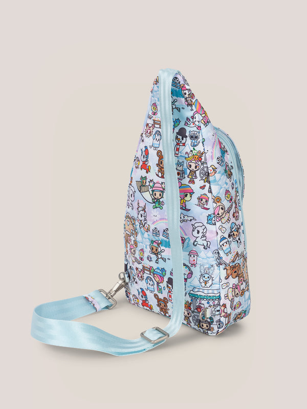 Ju Ju Be Tokidoki Snow Day Crossbody Sling Diaper Bag — Ice Blue