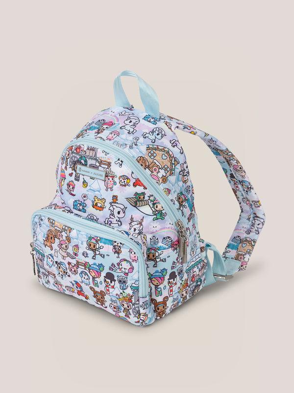 Ju Ju Be Tokidoki Snow Day Everyday Mini Small Diaper Bag Backpack — Ice Blue