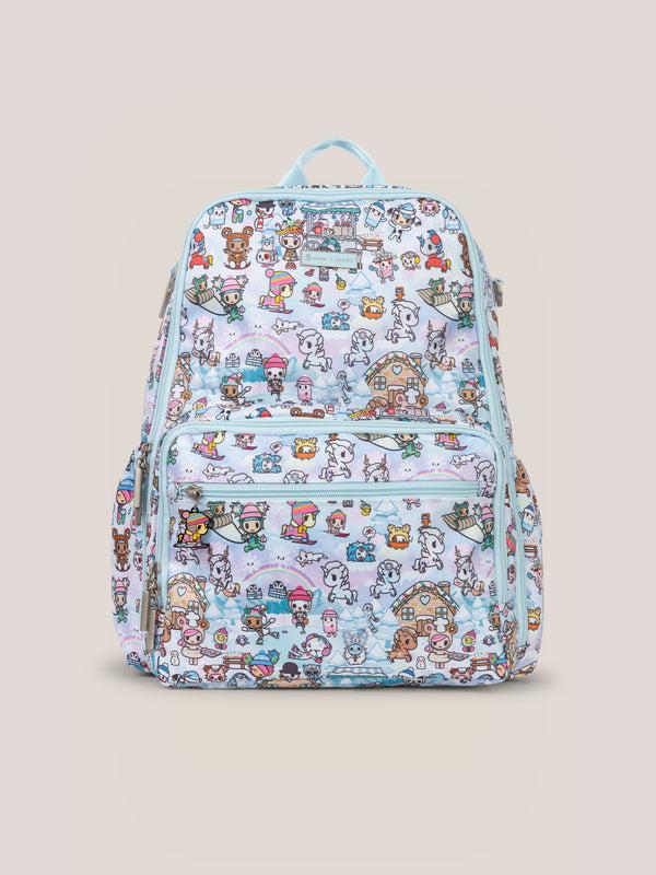 ju ju be tokidoki Snow Day Zealous Backpack Diaper Bag — Ice Blue