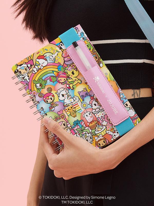 Ju Ju Be Tokidoki Spiral Oliver Notebook With Reusable Pen Pocket - 20th Anniversary Celebration