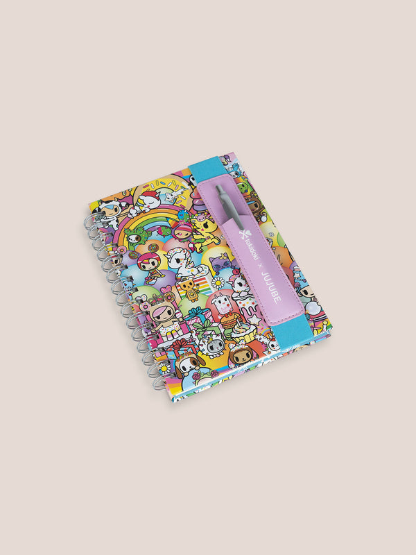 Ju Ju Be Tokidoki Spiral Oliver Notebook With Reusable Pen Pocket - 20th Anniversary Celebration