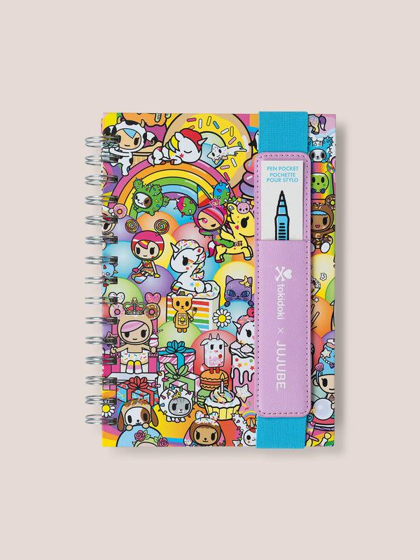 ju ju be tokidoki Spiral Oliver Notebook with Reusable Pen Pocket - 20th Anniversary Celebration