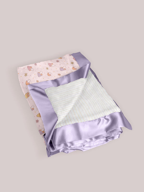 Ju Ju Be Ultra-Soft Thick Reversible Baby Blanket - Mushy Love